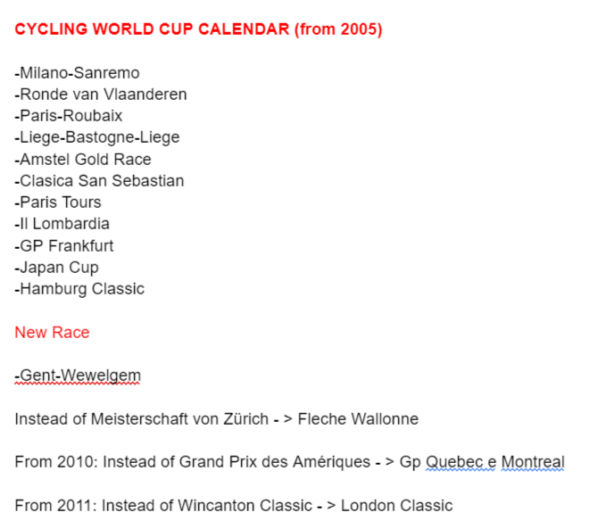 cup_cycling's tweet photo. AND HERE WE ARE 🏆

CYCLING WORLD CUP 🌈

CALENDAR ⬇️⬇️⬇️

#cycling #ciclismo #velo #wielersport

#MilanoSanremo #RVV #ParisRoubaix #LBL #AGR #iLombardia #WorldCup https://t.co/xGC210Tl9K