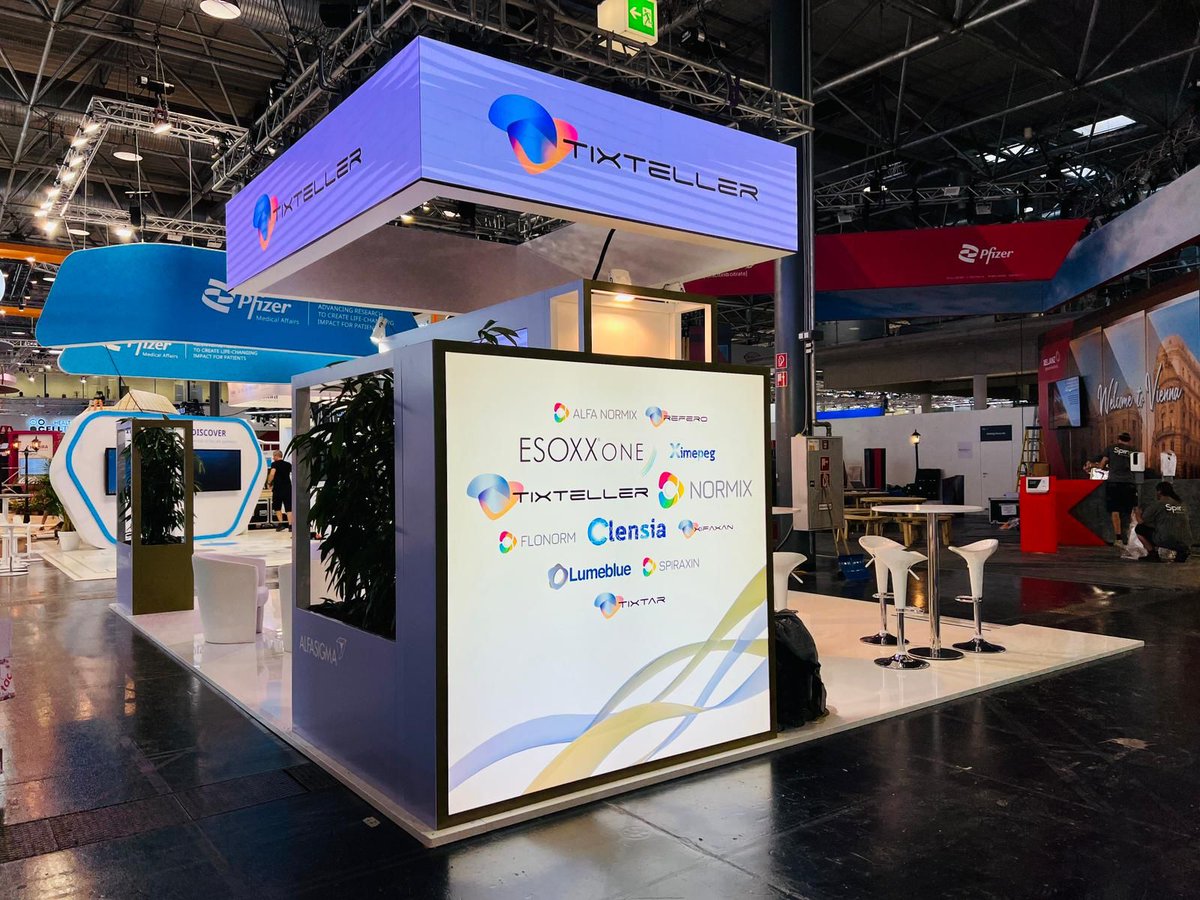AlfasigmaSpa's tweet photo. Alfasigma da sempre fortemente impegnata per fornire soluzioni innovative per il trattamento delle malattie gastrointestinali, conferma il suo impegno come main sponsor della #UEGWeek2022, che si è tenuta in questi giorni a Vienna.
@my_ueg
#UEGWeek #FarmaceuticaperPassione https://t.co/vh0UDgsJ0o