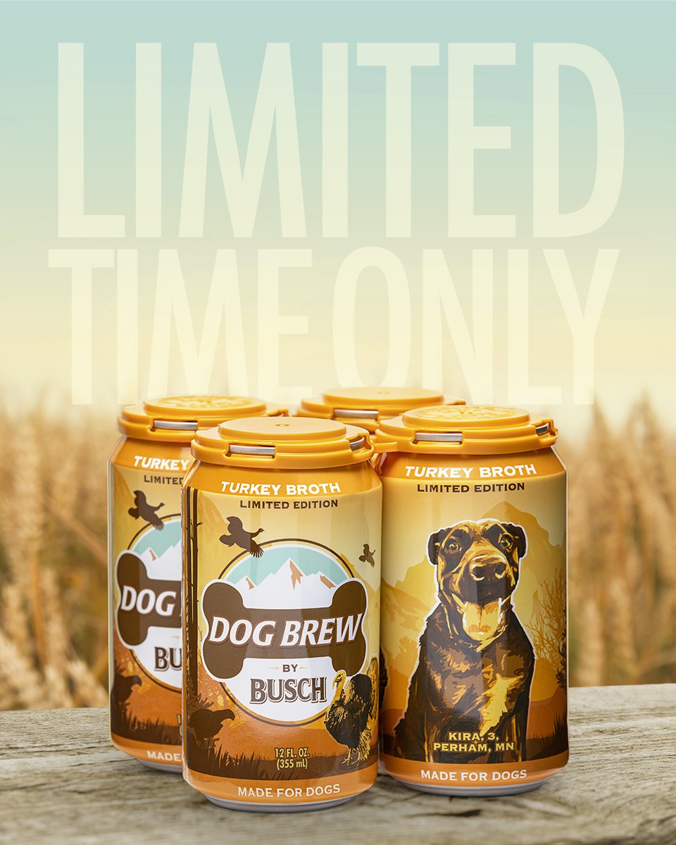 🦃 Introducing TURKEY FLAVORED Dog Brew 🦃 Our new limited-edition flavor is here for the howl-idays! Grab a pack for your pup today: bit.ly/3SRfMfO
