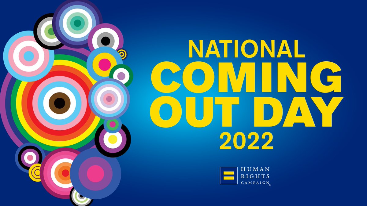 Today I’m celebrating #NationalComingOutDay with @HRC! Whomever you love, however you identify and wherever you are in your journey, we support you. Check out ways you can celebrate with us: hrc.im/ComingOutDay Together #WeAreFamily ❤️🧡💛💚💙💜🤎🖤