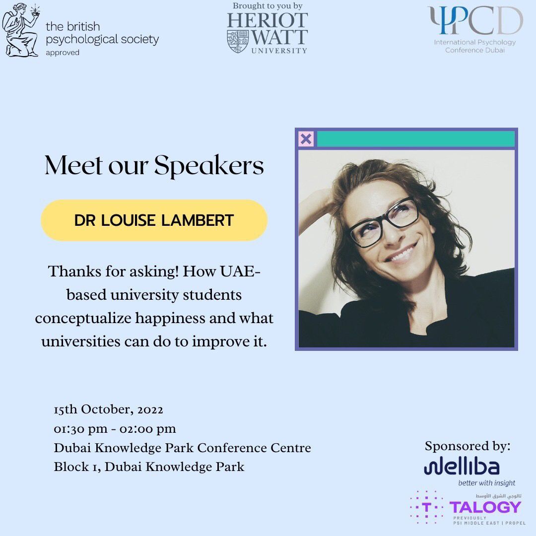 What would make a good day at university? Engineered social interactions in the classroom so that students could meet people with less effort and didn't have to walk around feeling lonely. We can tell you more at International Psychology Conference Dubai psych-me.com