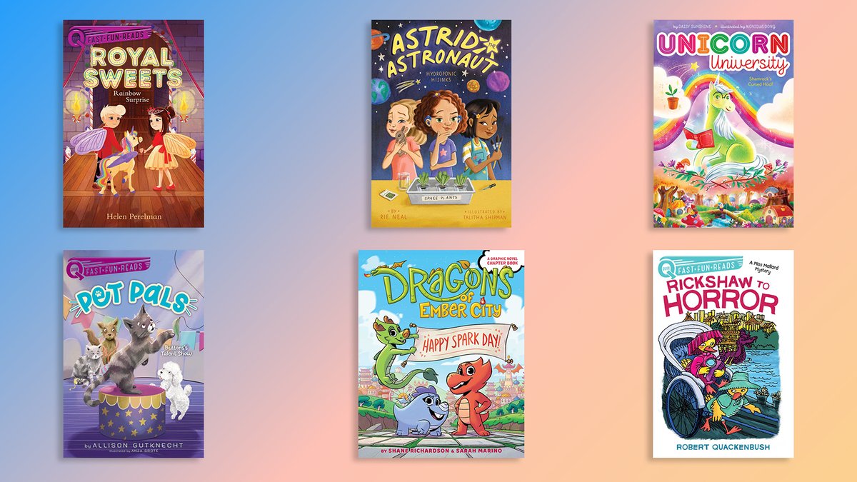 Simon Kids (@simonkids) on Twitter photo Happy #BookBirthday to all these new chapter books!
Authors / Illustrators:
<a href="/AlanKatzBooks/">Alan Katz</a>
<a href="/AllisonPolkaDot/">Allison Gutknecht</a>
<a href="/sarahmarino/">Sarah Marino | THE MIDNIGHT ROAR! is out now!</a>
<a href="/PerelmanHelen/">Helen Perelman</a> / <a href="/ocmillustration/">Olivia Chin Mueller</a>
@rienealwriter / <a href="/Talitha_Shipman/">Talitha Shipman</a>
<a href="/MoniqueDong/">Monique Dong</a> Happy #BookBirthday to all these new chapter books!
Authors / Illustrators:
<a href="/AlanKatzBooks/">Alan Katz</a>
<a href="/AllisonPolkaDot/">Allison Gutknecht</a>
<a href="/sarahmarino/">Sarah Marino | THE MIDNIGHT ROAR! is out now!</a>
<a href="/PerelmanHelen/">Helen Perelman</a> / <a href="/ocmillustration/">Olivia Chin Mueller</a>
@rienealwriter / <a href="/Talitha_Shipman/">Talitha Shipman</a>
<a href="/MoniqueDong/">Monique Dong</a>