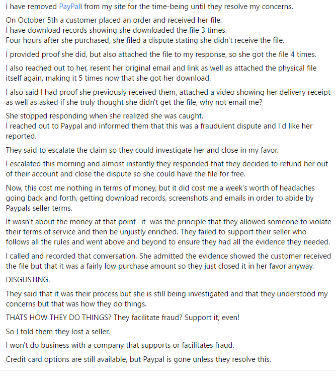 anncognit0's tweet photo. @PayPal facilitates fraud and supports it! I have the receipts. Reach out for the audio recording of this call if you're doing a story on them!  #nopaypal #PayPal #PaypalGoWokeGoBroke #PayPalCancelled #paypalisdead https://t.co/U92O6wTFcO