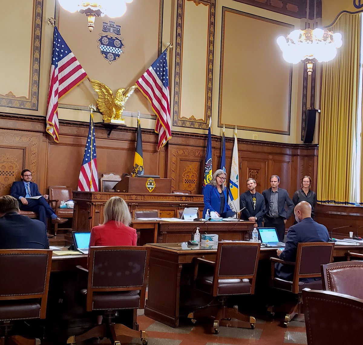BikePGH's tweet photo. Thank you again to @DebGrosspgh &amp; @Pittsburgh City Council for recognizing 20 years of BikePGH with today's City Proclamation! As we look to the future of safer streets, it's important to remember how far we've come:

-- SCROLL FOR THREAD -- 🧵 https://t.co/U2OOPsehQF