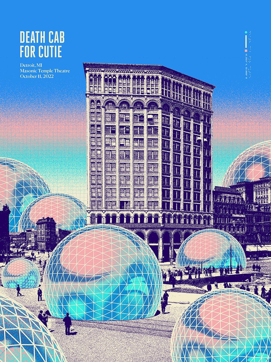 Tonight we’re at <a href="/masonicdet/">Masonic Temple Detroit</a> in Detroit! <a href="/thaogetstaydown/">Thao</a> opens the show. Still some tickets left: bit.ly/3VmhffZ

Poster by <a href="/zocastudio/">Jose Garcia</a>
