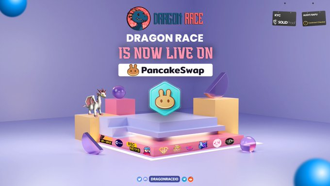 DevelopNf's tweet photo. @jepleoker @BinemonNft @Top_GameFi @Dragonraceio is live on PCS ⌛
Listing on CMC📈
You can enjoy play 2 earn reward 💰
🔥Game is now live on main-net 🎮
https://t.co/lc2Witxmxv
If you missed presale, buy now
https://t.co/K7qO7JPt06
#Dragonrace #Dragace #SAFU #BSC #CoinMarketCap #Pancakeswap #staking https://t.co/qEGmkbmwph