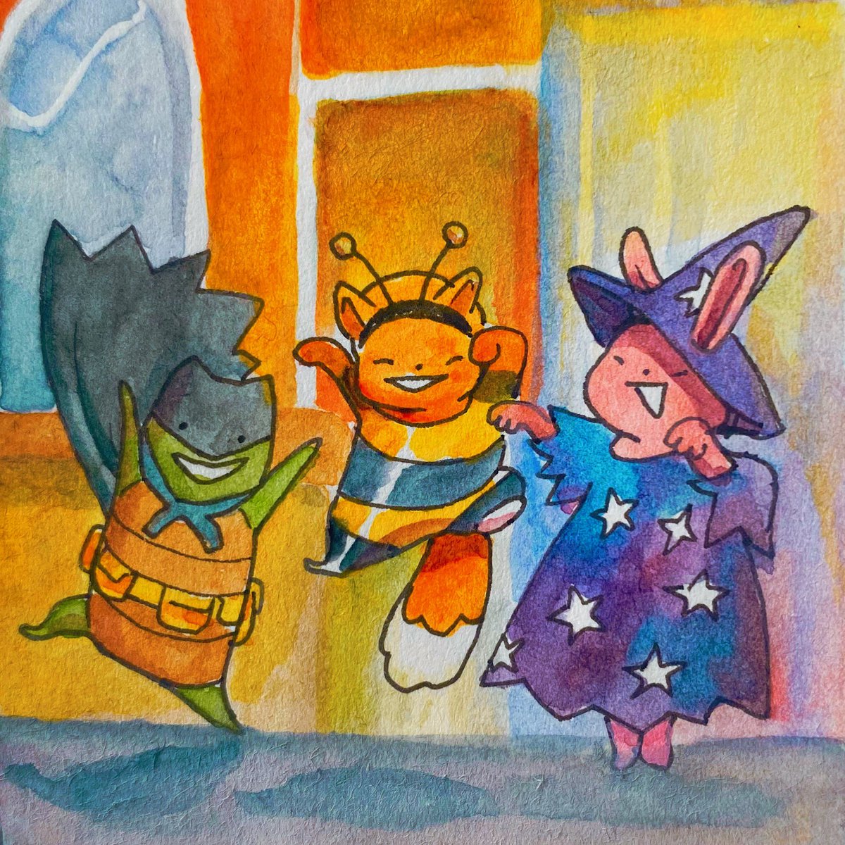 annalaura_art's tweet photo. Halloween costume’s worst nightmare: a winter coat 🎃 https://t.co/vs6Ajdp9am