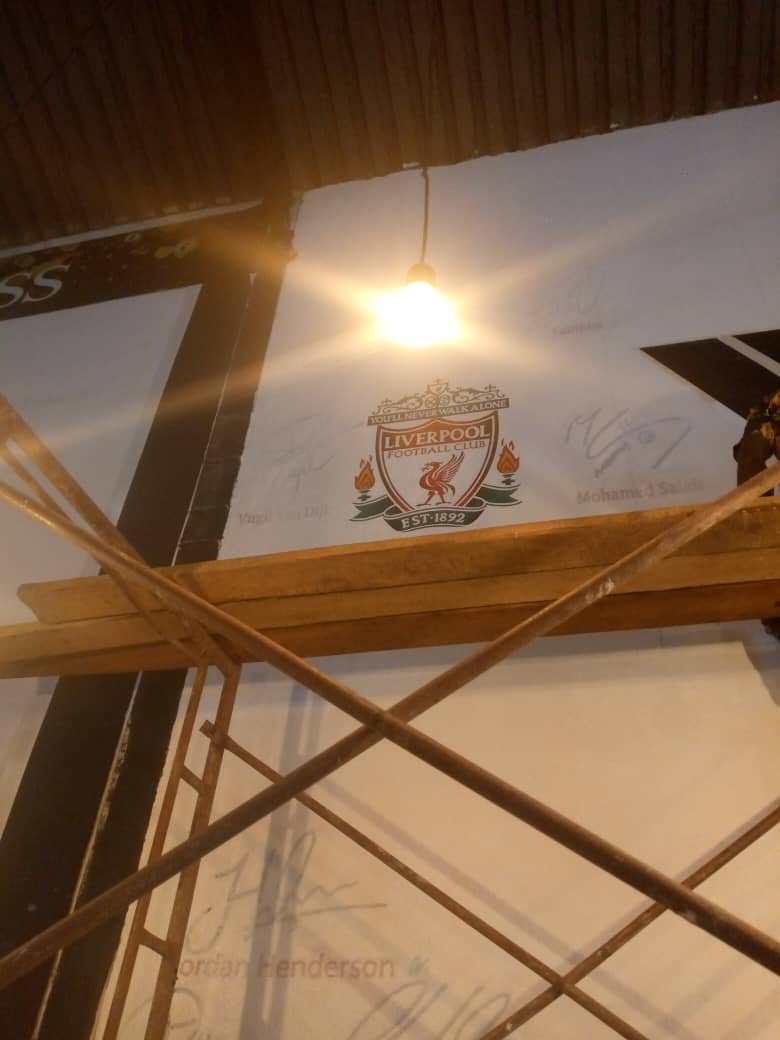 ug_kop's tweet photo. Our new LFC players signature's wall is taking shape for the new season 👌🏼.

 @FastSportsUG is our Official Liverpool Supporters Club home, we are ready for the 10 years celebrations of Ugkop.

Don't miss LFC vs ManCity...

 #ugkopAt10 #ugkop #LFC #YNWA #OLSCU https://t.co/WAQ1dguBcH