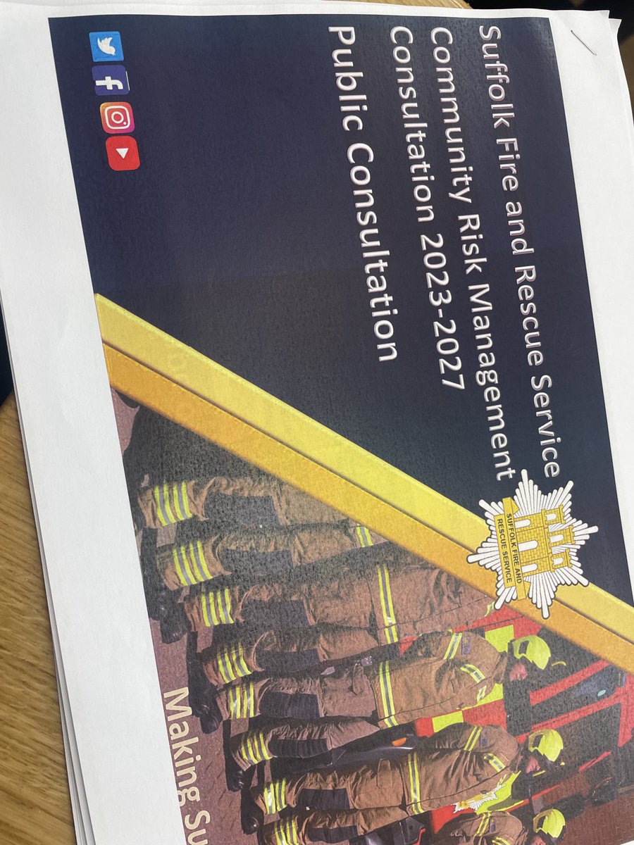 Look out soon for our Suffolk Fire consultation pack, to ask you what you think of our four year plan!