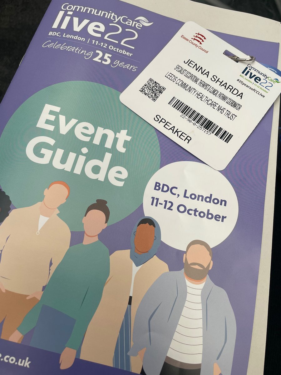 jennakumari's tweet photo. First year for Occupational Therapists at the #communitycarelive event in London this year! Honoured to represent @LCHNHSTrust presenting on our work in the Long Covid service ππ #25yearsofCClive https://t.co/m2lxweCBPy