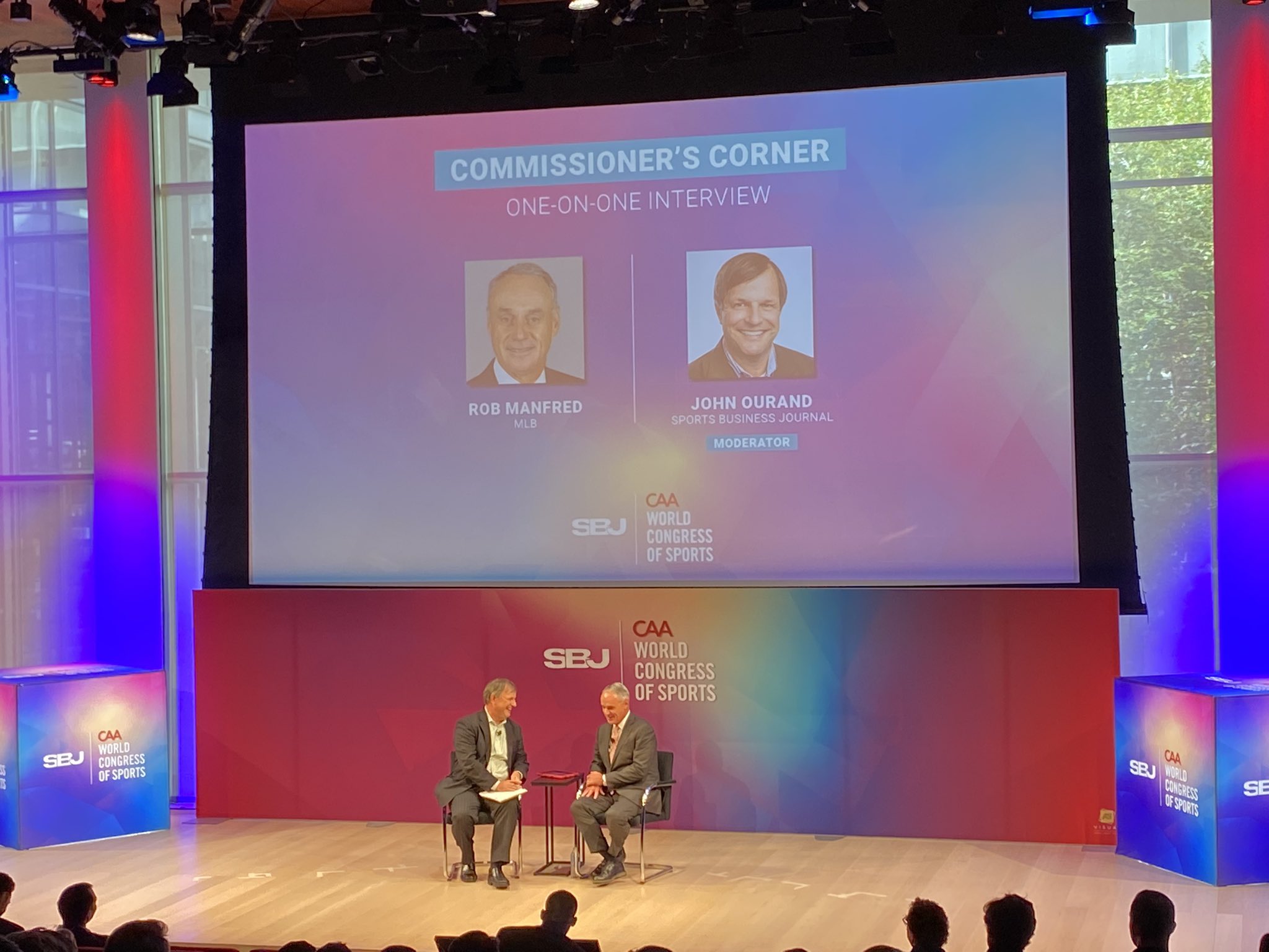 Erik Bacharach on Twitter "SBJ’s Ourand_SBJ sitting down now for a oneonone chat with Rob