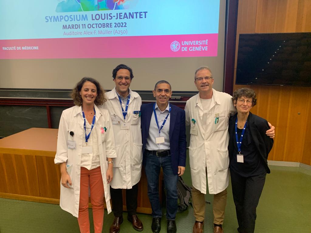 Félicitations aux lauréats du prix <a href="/LouisJeantetFDN/">Louis-Jeantet Foundation / Fondation Louis-Jeantet</a> pionniers de la technologie vaccins à ARN <a href="/BioNTech_Group/">BioNTech SE</a>. Le symposium s'est tenu aujourd'hui au Centre médico-universitaire <a href="/UNIGEnews/">Université de Genève</a> @Hopitaux_unige #oncology #CovidVaccine