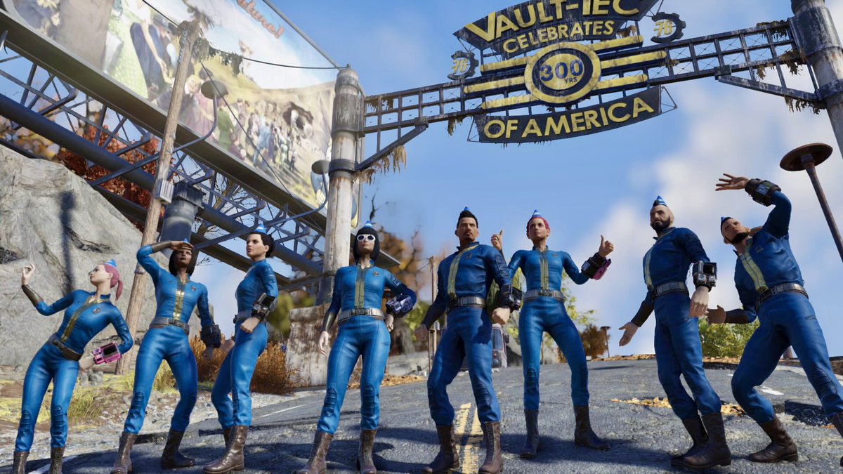 wasteland_dude's tweet photo. Let’s continue @Fallout 25th year celebration with one of my favorite photo shoots taken 3 years apart! Lots of great memories. 💙💛

#Fallout25 #Fallout #Fallout76 https://t.co/mIGN6bB0nu