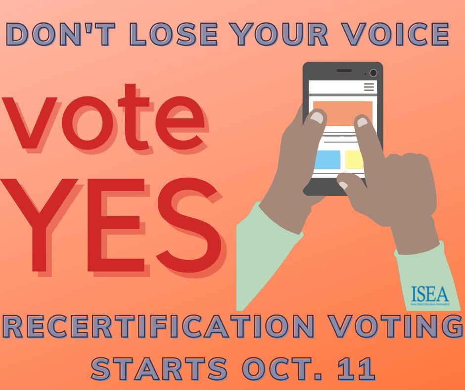 IowaSEA's tweet photo. Have a recert election? Check here: https://t.co/WQq6FhTbNR
Still need to vote? Click here: https://t.co/gwrz3IgBiV
#StrongPublicSchools #iaedchat #WeAreISEA #iaedfuture #VoteYesIA https://t.co/bT0gyzjLnX