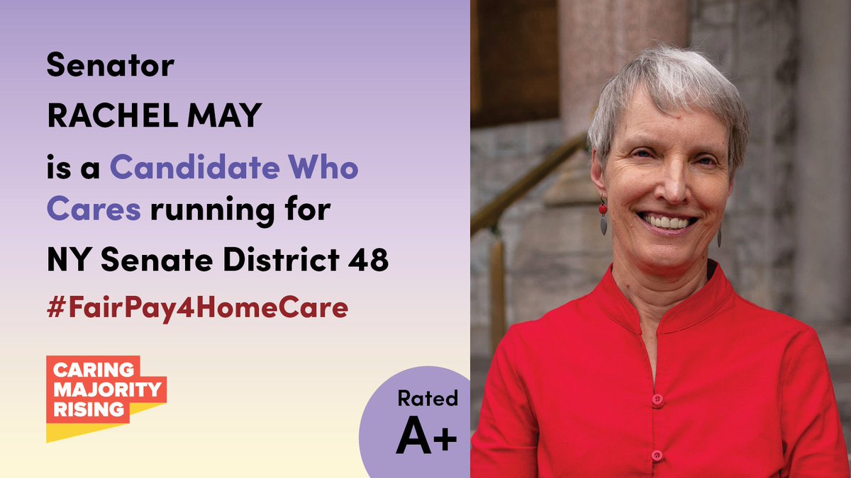 We will be putting extra boots and wheels on the ground for <a href="/RachelMayNY/">Senator Rachel May (RachelMayNY.bsky.social)</a>! Senator May is a Candidate Who Cares who led the fight in the senate for #FairPay4HomeCare and will continue to be our partner moving forward. 

Look out for announcements on how to support her campaign!