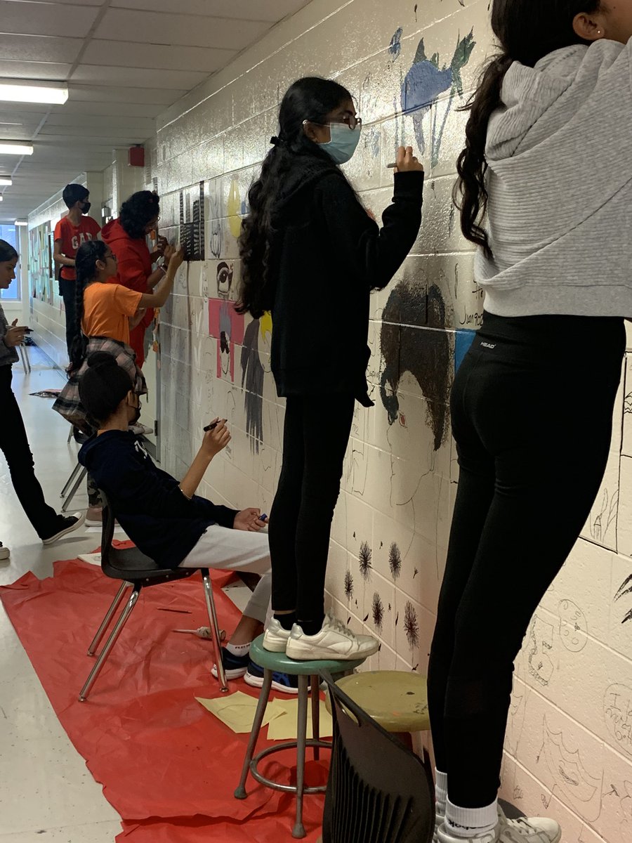 Creating a sense of ownership, wellness and an engaging sense of space - we reclaim the walls of our school!