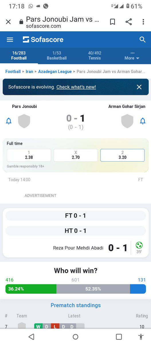 alphagate's tweet photo. @SportyBetNG , Why are you delaying to decide this game. This is evidence. Under2.5 https://t.co/z9af4oM27k