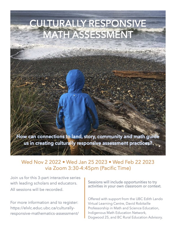 Janice Novakowski (@jnovakowski_) on Twitter photo Registration is now open for a free three-part online professional learning series examining culturally responsive assessment practices in K-12 mathematics education. More info and to register here: elvlc.educ.ubc.ca/culturally-res… @UBCEduc <a href="/EdithLandoVLC/">Edith Lando Virtual Learning Centre</a> #bcedchat Registration is now open for a free three-part online professional learning series examining culturally responsive assessment practices in K-12 mathematics education. More info and to register here: elvlc.educ.ubc.ca/culturally-res… @UBCEduc <a href="/EdithLandoVLC/">Edith Lando Virtual Learning Centre</a> #bcedchat