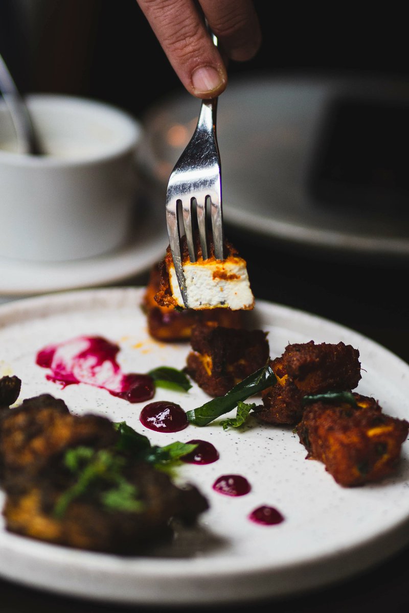 Featuring on this month's Chennai regional menu is Paneer 65. ✨ a paneer version of the more famous chicken 65.

Tossed in a medley of spices, garlic, curry leaves &amp; lemon juice. Coated in batter and fried until golden