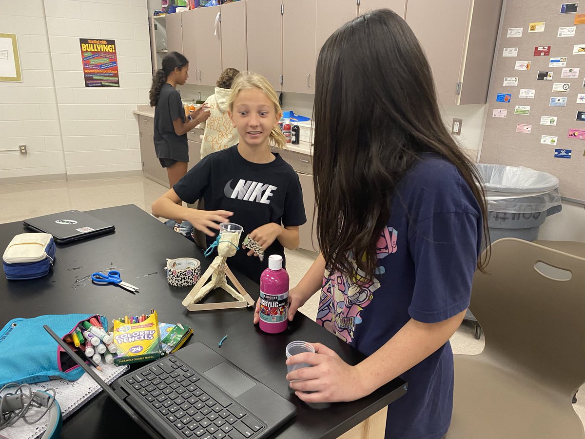 donfilips27's tweet photo. 7th grade 🌏 catapault build in Flight &amp; Design! Strong builds with c👀l designs! Testing &amp; competition next! #ancientSTEM @RoyaltonSchools https://t.co/7GqH5TemrG