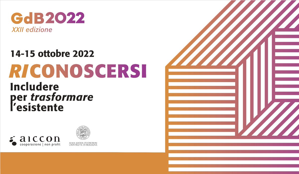 AICCONnonprofit's tweet photo. 3... 2... 1... #GdB2022 🎉
🔜 Tra pochissimo l'apertura con il presidente di Aiccon @st_granata e i saluti di Emanuele Menegatti @Unibo, Patrizia Graziani (Fondazione Cassa dei Riparmi Forlì) e Gessica Allegni (Sindaca Bertinoro). #riconoscersi #includere https://t.co/L9xeGKGT24
