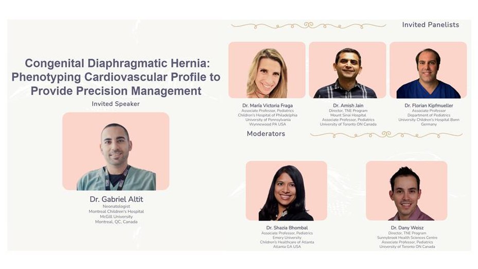 Join us on October 19th @ 2pm ET /1pm CT for the next Pan American Neonatal Hemodynamics Webinar: Congenital Diaphragmatic Hernia: Phenotyping Cardiovascular Profile to Provide Precision Management with <a href="/CardioNeo/">NeoCardioLab - Gabriel Altit</a>! 
Session details &amp; registration below:  pocusneo.postedstuff.com/V2-LfaK-E2a5-r…