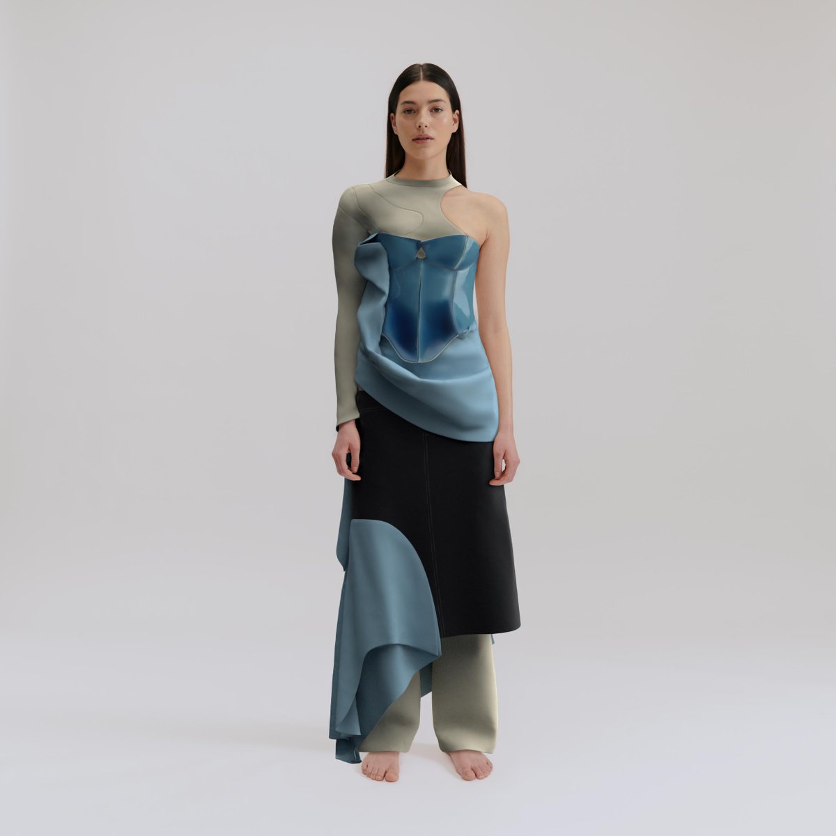 hypewear_io's tweet photo. ::>🧊<::ICY DRAPE::>🧊<:: 

Icy_Drape_model_preview.jpg + created by = @NDollushka 

#DigitalFashion #VirtualFashion #fluidity #fashion https://t.co/w1cidR6uNZ