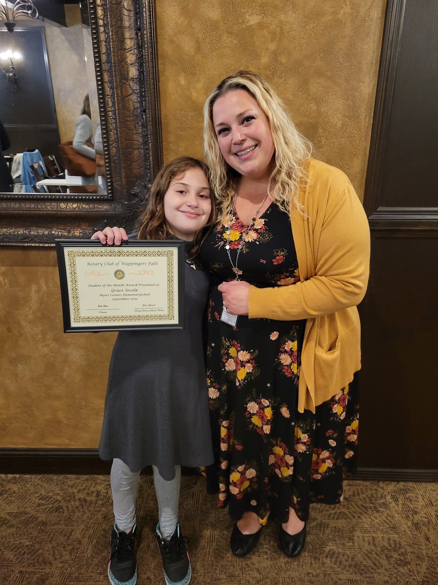 MissKalaka_'s tweet photo. Congratulations to Grace for being awarded Student of the Month through the Rotary Club of Wappingers! She brings determination, kindness, and cooperation wherever she goes. We are so proud of you! @MyersTigersRoar @msgoldsteinmces https://t.co/90Zo7ul93J