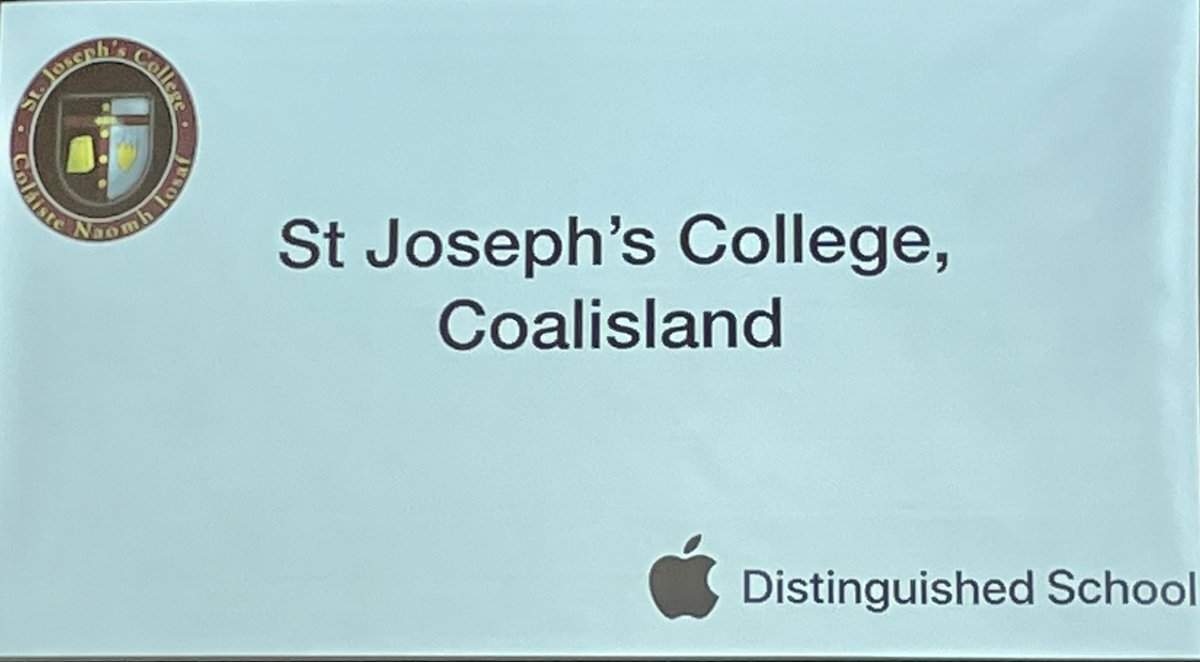 Education Minister @MMcIlveenDUP has attended an event celebrating @StJoesC as an Apple Distinguished School.

The school is only the second school in Northern Ireland to be recognised and just one of almost 700 schools across 36 countries. #AppleDistinguishedSchool