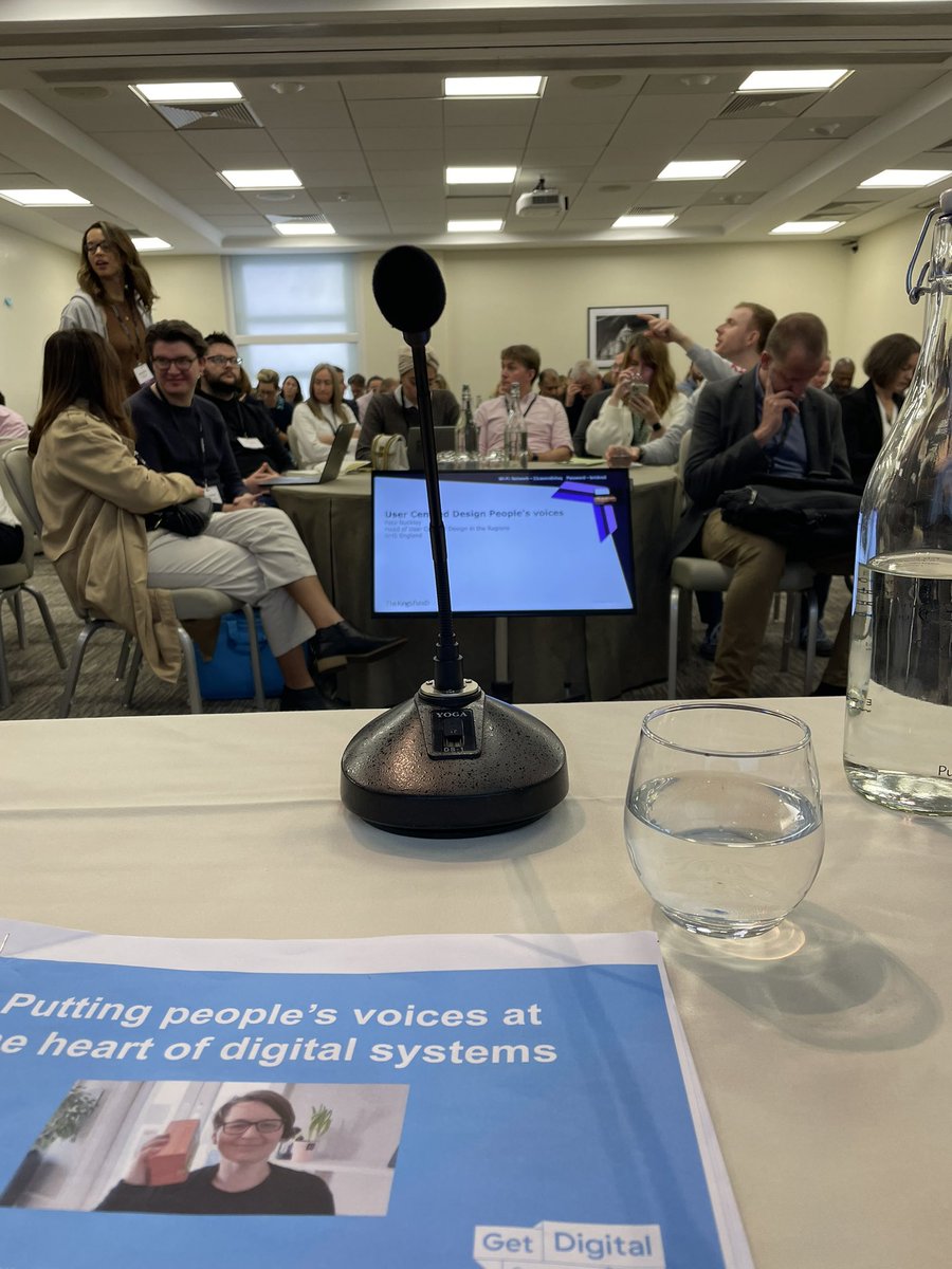 popcornbrunch's tweet photo. A packed room waiting to hear what “Putting People’s Voices at the Heart of Digital Systems” means to us @SimonCommScot and want to connect with us going forward. #changinglivesthroughdigital #KFDigital22 https://t.co/fWOgSiPsLp