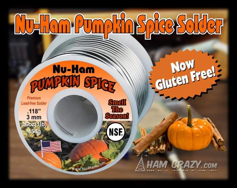I love the smell of Fall solder season!
#pumpkinspice #hamradio #amateurradio #hamcrazy