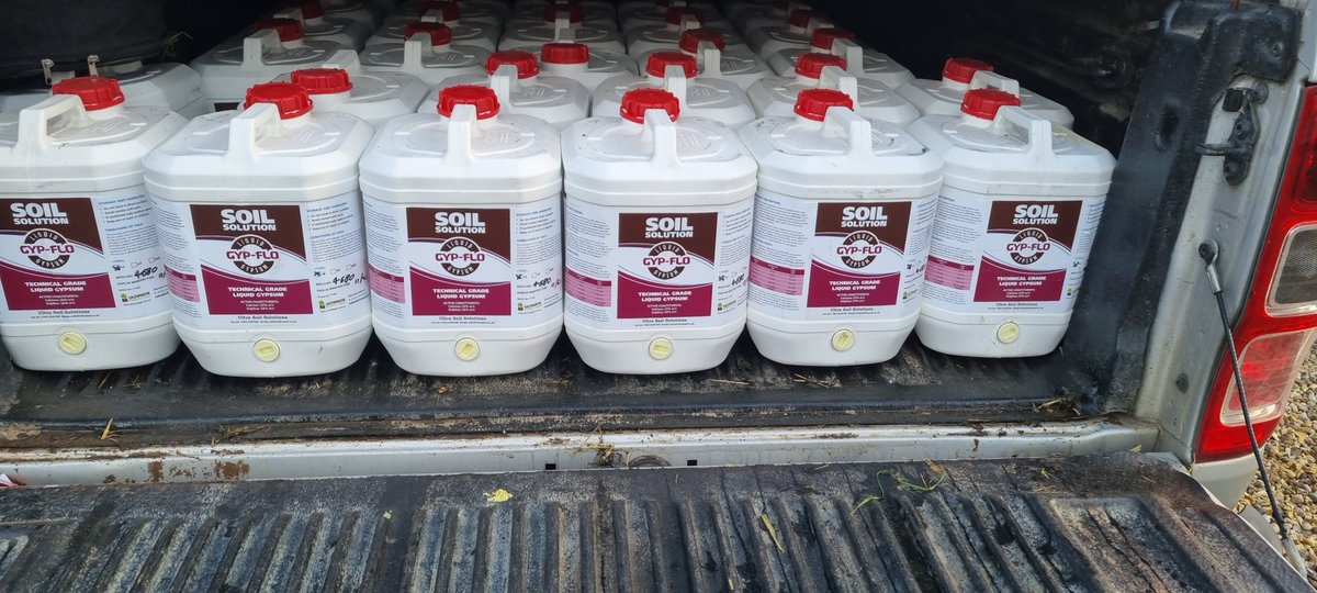 All ready for an early start delivering #GYP-FLO tomorrow. 
Get the kettle on Paul. #workingwithnature #floculation