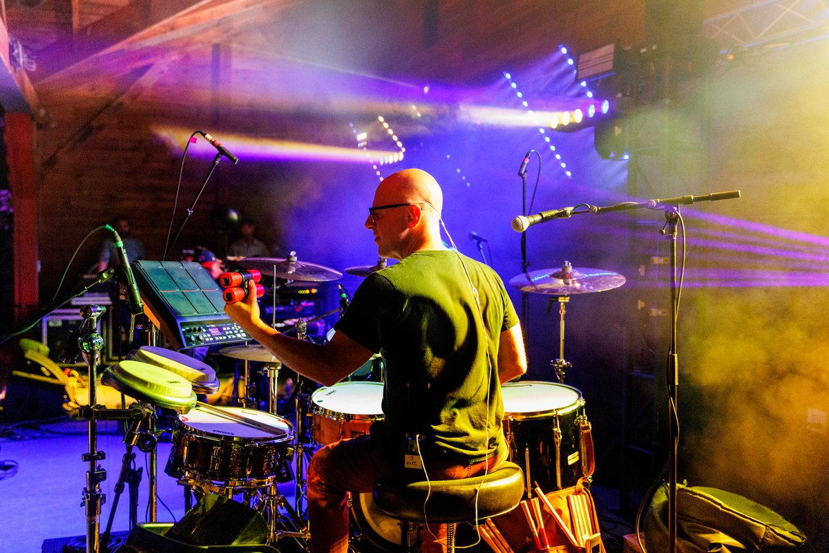 Pictured: <a href="/mbgreenfield1/">mbgreenfield</a>, plotting his domination of our 2023 festival. Did you catch all three of his sets this year? 🥁🪷