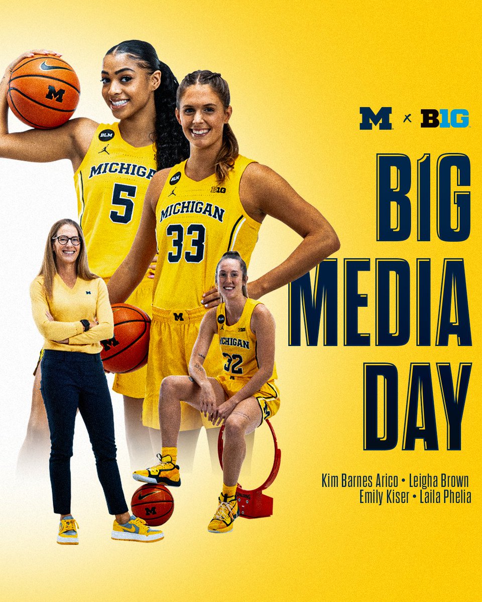 We are heading to Minneapolis later today for #B1GMediaDays! Stay tuned for all the action with @KBA_GoBlue, @leigha32brown, @emilykiser_ and @Lailaphelia! #GoBlue