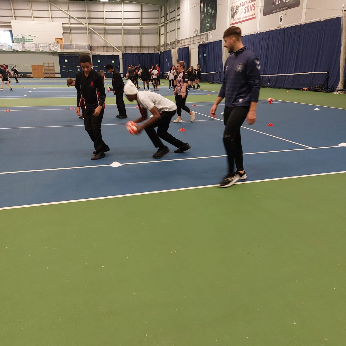 LadybridgeLs's tweet photo. Ladybridge learners receiving expert rugby league tuition and experiencing wheelchair rugby too at Bolton Arena. @LadybridgeHigh @LadybridgePe @Panathlon https://t.co/Fxb48nPnik
