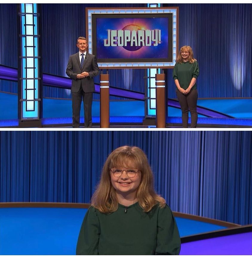 Tune in to Jeopardy tomorrow to see Mercy Alumna Elizabeth Meisenzahl (‘19)! Tomorrow, Wednesday 10/12/22 at 7:30pm WROC Channel 8.  #amazingOLMalumnae