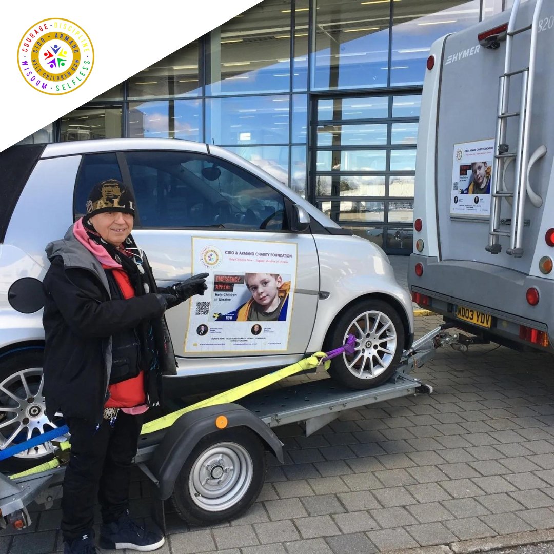 ciroarmand's tweet photo. Ciro and the Help Children Now team on their mission to deliver aid to Ukraine in back in March 🧡

#ukraine #refugees #childrenscharity #ukcharity https://t.co/HoTcXYupAc