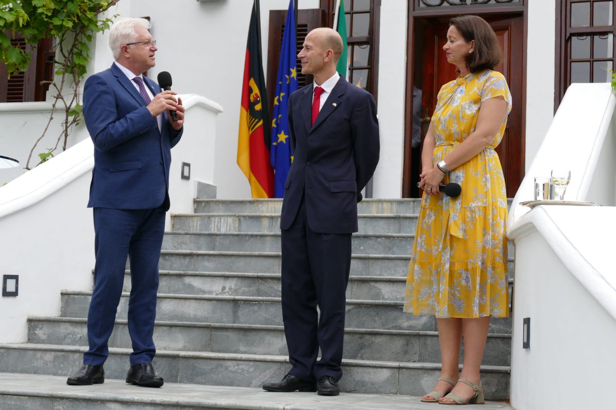 Tanja Werheit (@germanycapetown) on Twitter photo Celebrating #DayofGermanUnity and ๐ฉ๐ช๐ฟ๐ฆ friendship in Capetown tonight, with <a href="/AmbPeschke/">Andreas Peschke</a> and guest of honor <a href="/alanwinde/">Premier Alan Winde</a>. National Anthems sung by the Choir of the German International School #DSK.
Thank you to all those who celebrated with us! Celebrating #DayofGermanUnity and ๐ฉ๐ช๐ฟ๐ฆ friendship in Capetown tonight, with <a href="/AmbPeschke/">Andreas Peschke</a> and guest of honor <a href="/alanwinde/">Premier Alan Winde</a>. National Anthems sung by the Choir of the German International School #DSK.
Thank you to all those who celebrated with us!