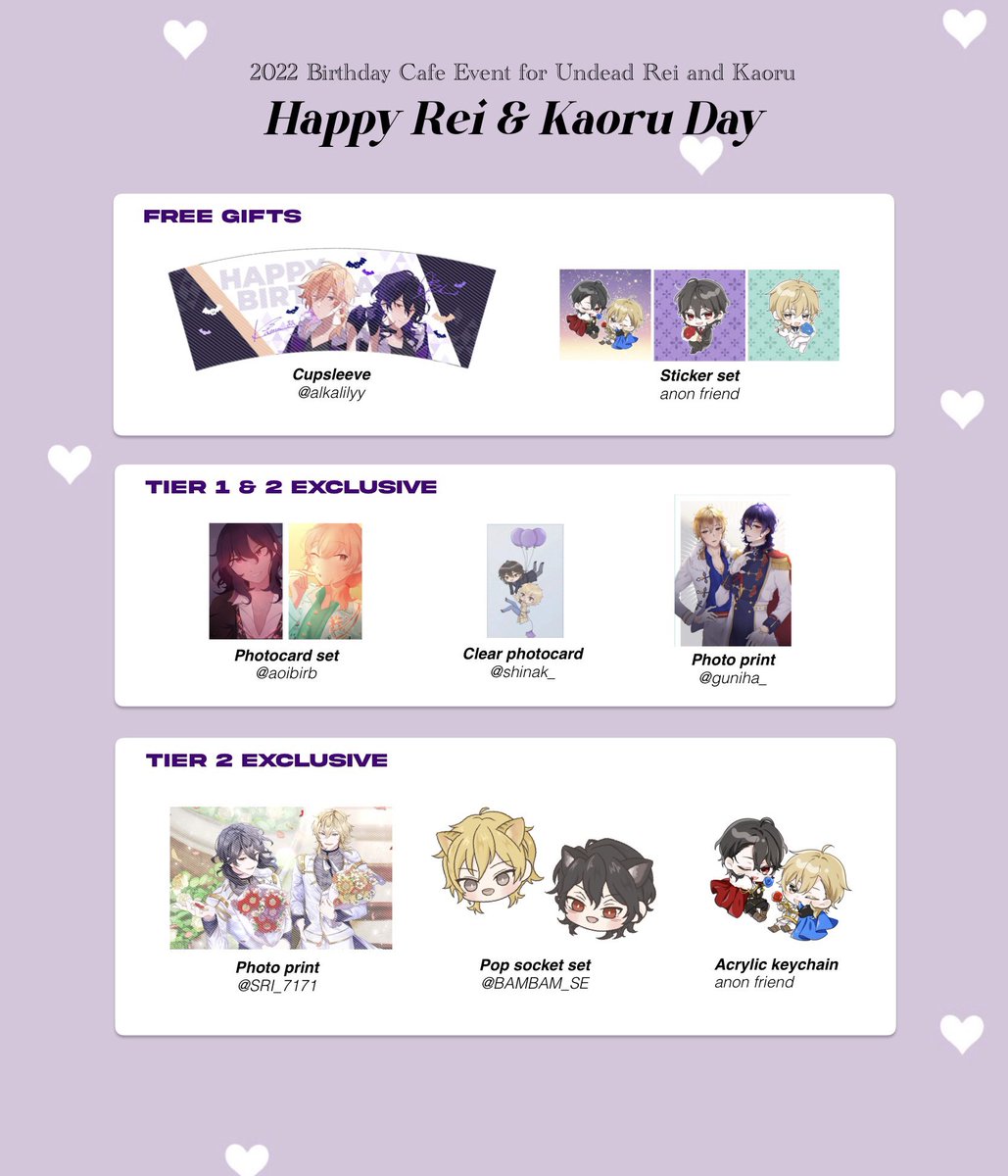 We are happy to announce our final event info for Rei &amp; Kaoru Day 🦇💜 RSVP &amp; mail order packages are available now for purchase! Stay tuned as we have a few more special announcements to share! 

🔗forms.gle/UCyabBzUFrGGW4… 
~10.31 9PM PST