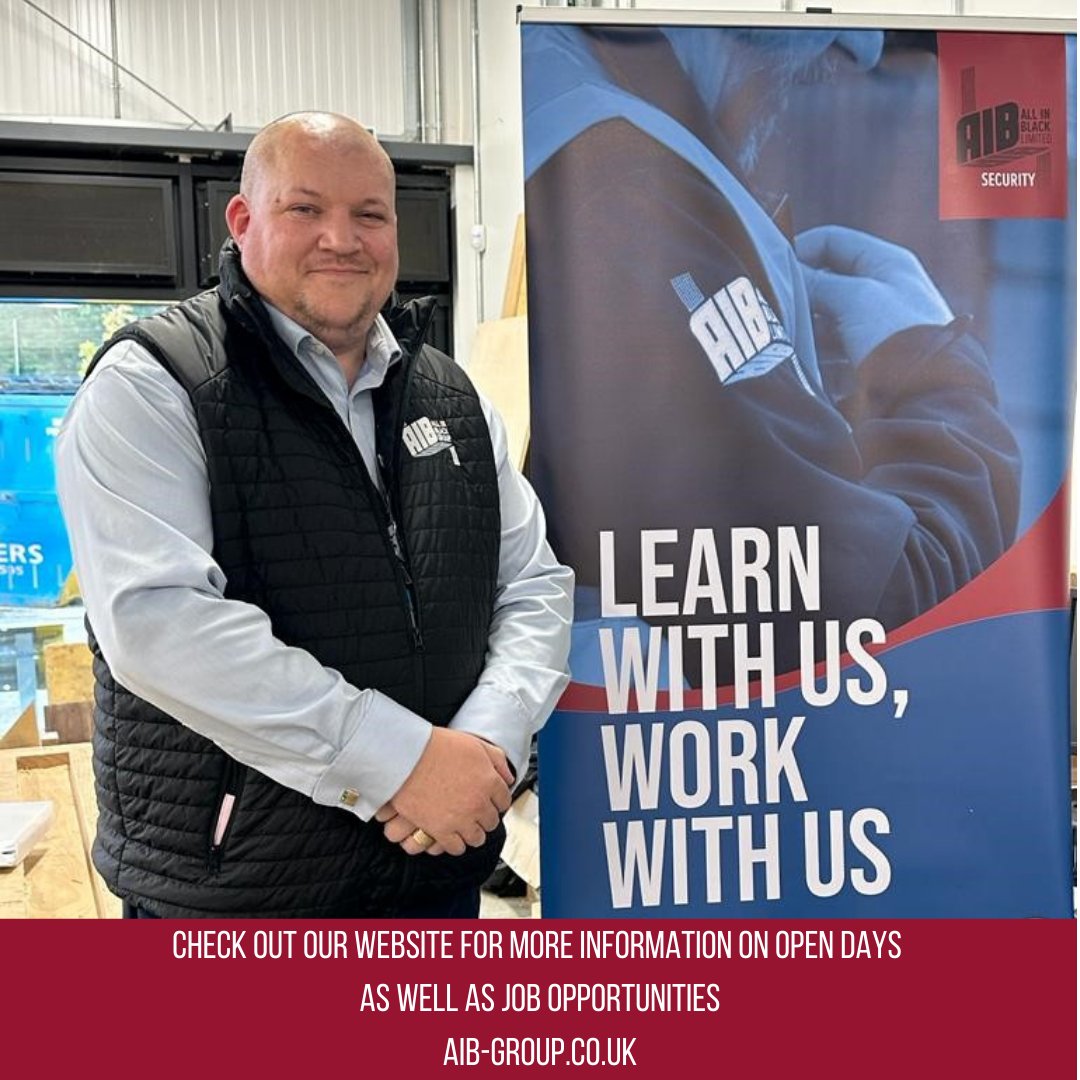 Tonight our MD Aaron has joined the recruitment team at Whitehill and Bordon's Career's Fayre. Come down to find out more about our company or have a look at our website aib-group.co.uk

#AllInBlack #Security #CareersFayre