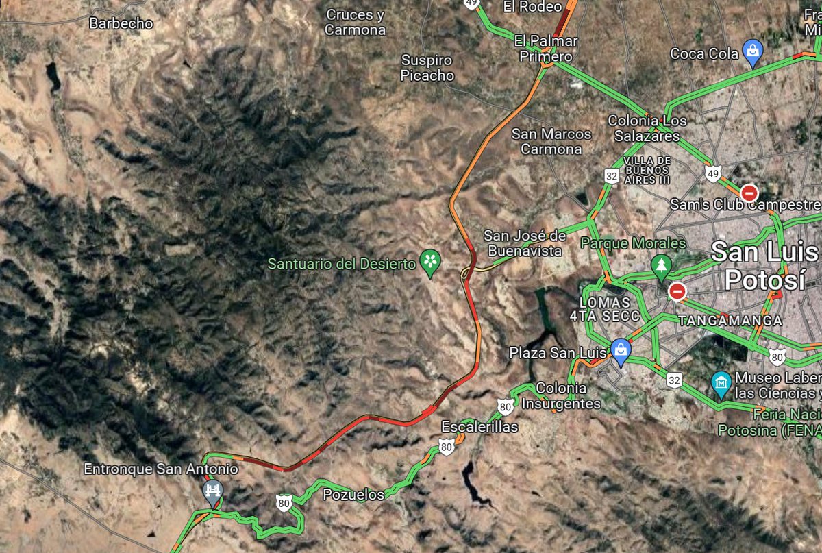 Monitorbru's tweet image. Nos pueden informar en cuanto tiempo se restablece la circulación, en el Libramiento Pte, de San Luis Potosí. @CAPUFE @GN_Carreteras @CNAC_GN