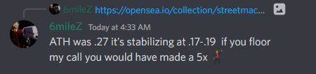 TridentNFT's tweet photo. Slow and steady wins the race 🔥🐻 @x6MileZ 
Discord link in Bio - #NFT 

Street Machine 0.05➡️0.27 (~5x) https://t.co/oB9OZ7WY1f