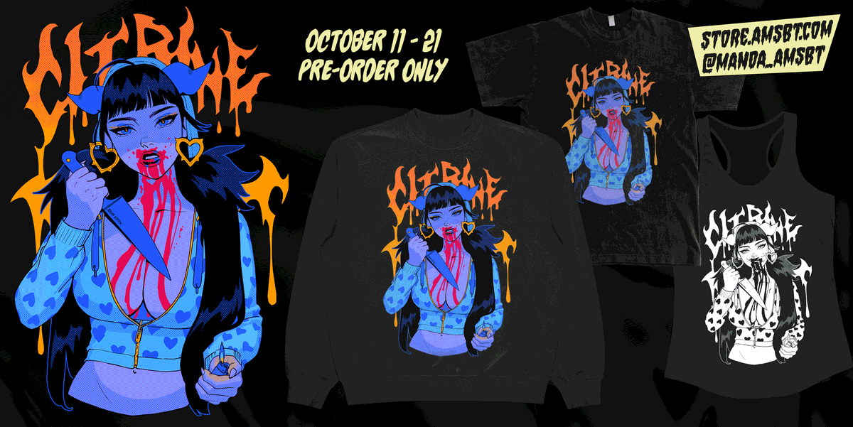 Manda_AMSBT's tweet photo. 🩸HALLOWEEN 2022 DROP🩸
TODAY at 12pm PST, 3pm EST
https://t.co/o1Al8mKHXg

Apparel will be available for preorder from the 11th till the 21st!

There are only 20 Cherry Plushies left so order them when you can!

Patrons check in on patreon for a discount code! https://t.co/il6IQ7idnv