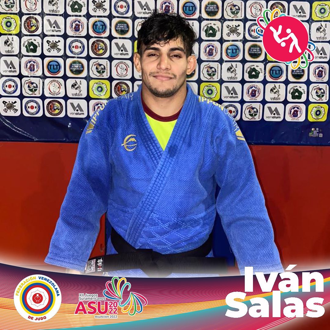 PLVenezuela's tweet photo. #Atencion: El venezolano Iván Salas, se enfrentará a Michel Augusto de #Brasil, hoy en el inicio de la lid de #judo, de los XII Juegos Suramericanos #ASU2022, que se desarrollan en #Paraguay hasta el día #15DeOctubre.
#elsueñodetodos es #alcanzable #VamoArriba 🇻🇪🇻🇪🇻🇪 https://t.co/RWj8N93rIu