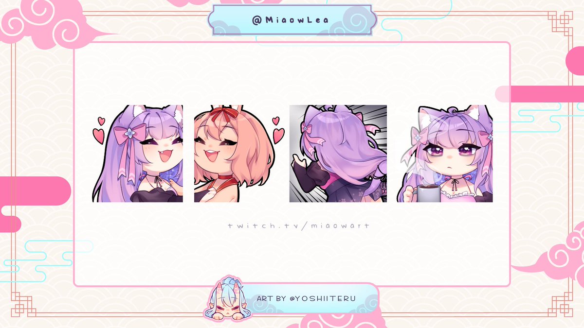 yoshiiteru's tweet photo. emotes for @MiaowLea ! 💛 https://t.co/FLMGiX1c8b