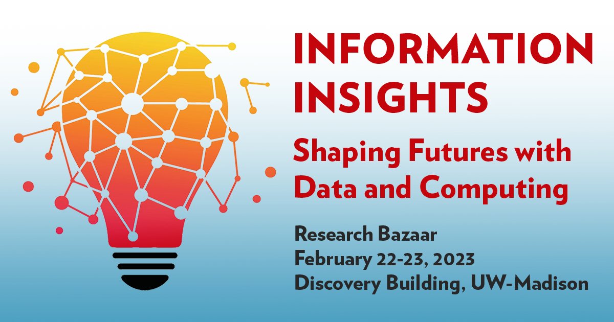datascience@uw (@datascience_uw) on Twitter photo The 2023 <a href="/UWMadison/">UW–Madison</a> Research Bazaar seeks submissions for lightning talks, posters, interactive discussions, workshops, and an art meets science exhibit. Apply by Nov. 10. datascience.wisc.edu/data-science-r… The 2023 <a href="/UWMadison/">UW–Madison</a> Research Bazaar seeks submissions for lightning talks, posters, interactive discussions, workshops, and an art meets science exhibit. Apply by Nov. 10. datascience.wisc.edu/data-science-r…