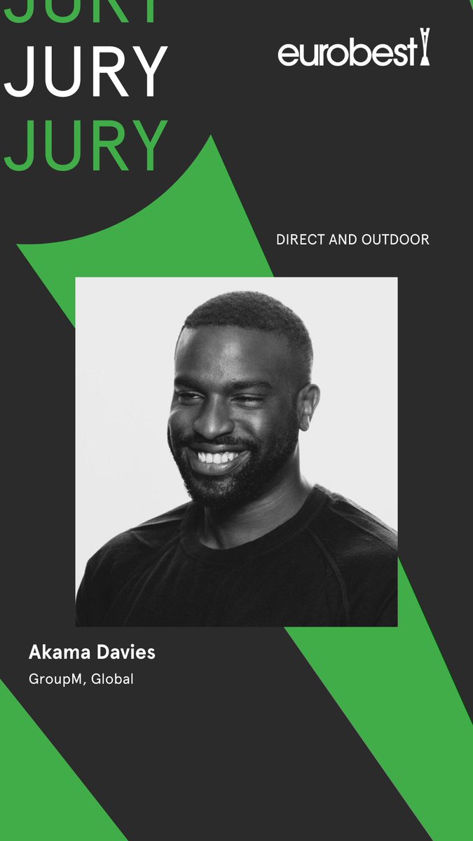 Our DOOH Global Practice Lead, Akama Davies, is set to be a ‘Direct and Outdoor’ juror at the eurobest Awards this year! 📣

#Eurobest2022