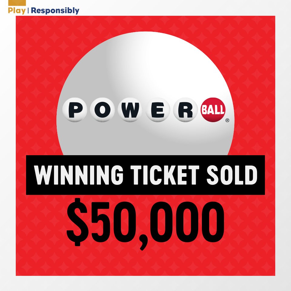 Check your tickets! 
A Powerball ticket worth $50,000 was sold for the drawing on Saturday, Oct. 8. The winning numbers are: 13, 43, 53, 60 and 68, with a Powerball number of 5. https://t.co/WFjBg1KN03