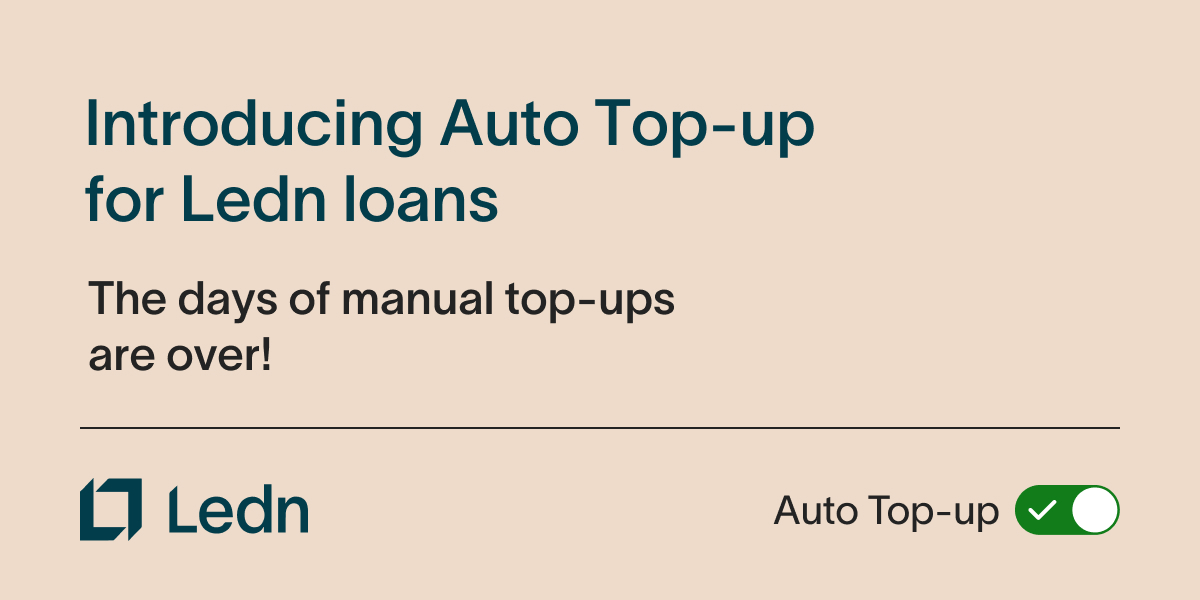 hodlwithLedn's tweet photo. Introducing… 🥁 #AutoTopUp 🪄✨✨

Automatic topping between your Bitcoin Savings and Ledn Loan collateral address is now available! 🎉✨✨

Manual top ups during #Bitcoin dips are over! 🙌

👉 https://t.co/AeYs9vUs7D https://t.co/6VEip1ZkAk