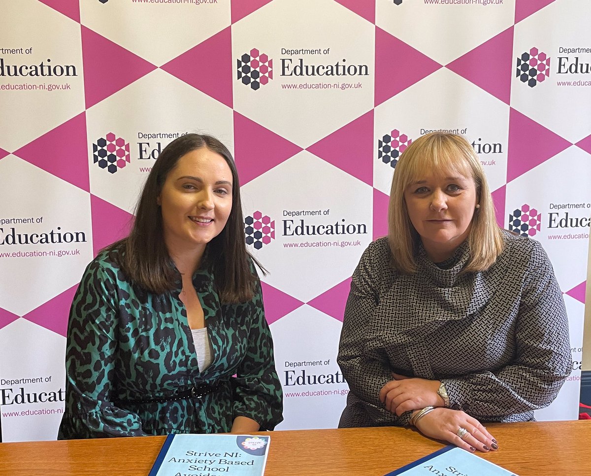 Education Minister <a href="/MMcIlveenDUP/">Michelle McIlveen</a> had a useful meeting with <a href="/strive_ni/">STRIVE NI</a> founder Elaine McCriskin today to discuss how children with anxiety based school avoidance can best be supported to return to school.